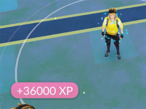 Pokémon GO 36000 XP med Lucky Egg