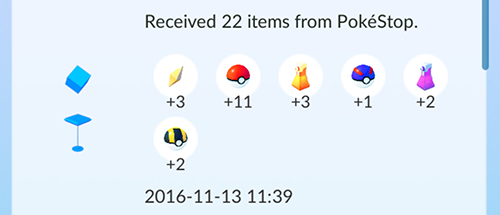 Pokémon GO 7 dagar i rad streak pokestop items