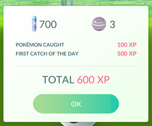 Pokémon GO dagliga bonusar